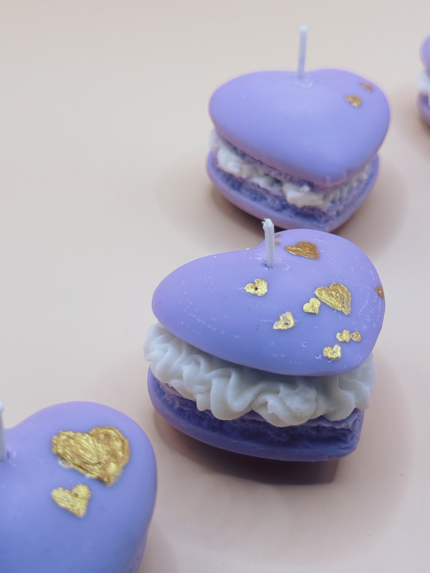 Lavander Heart Macaron