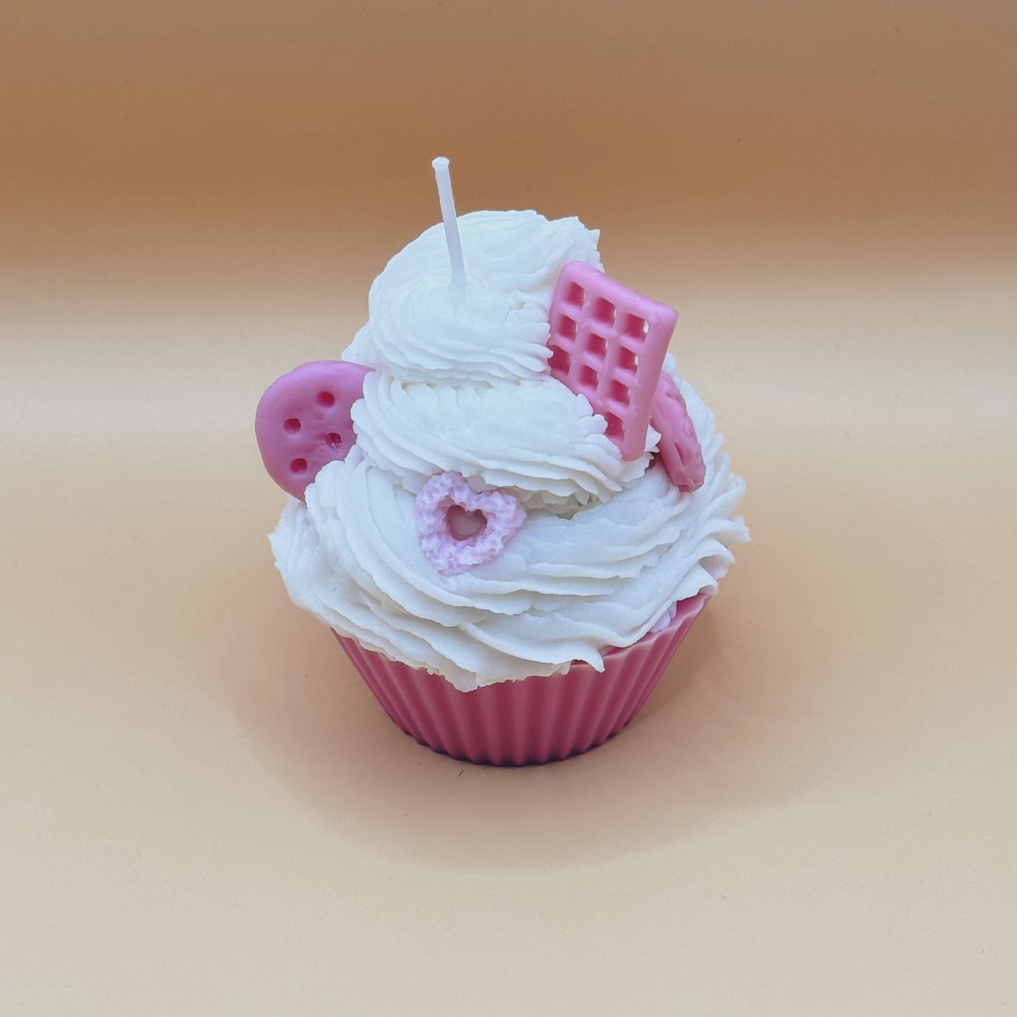 Pink Cupcake Candle